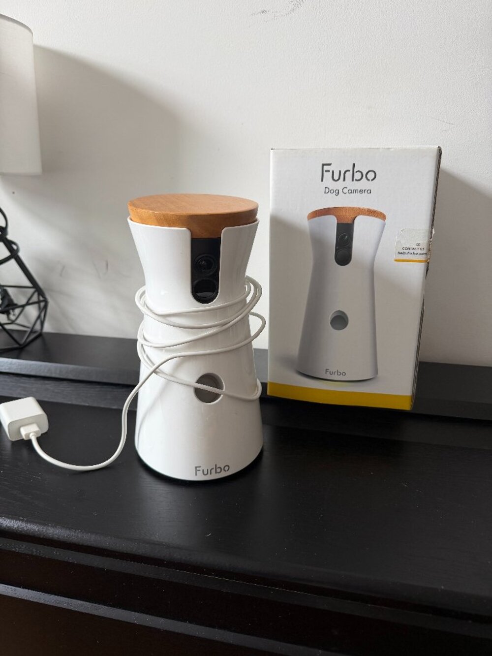 Furbo Dog Camera Treat Dispenser White Smart Pet Camera